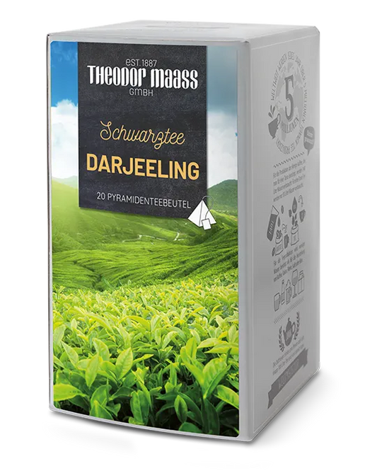 Darjeeling Schwarzertee Großpackung mit 20 Teebeuteln
