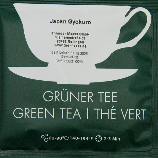 Gruentee Japan Gyokuro im Teebeutel
