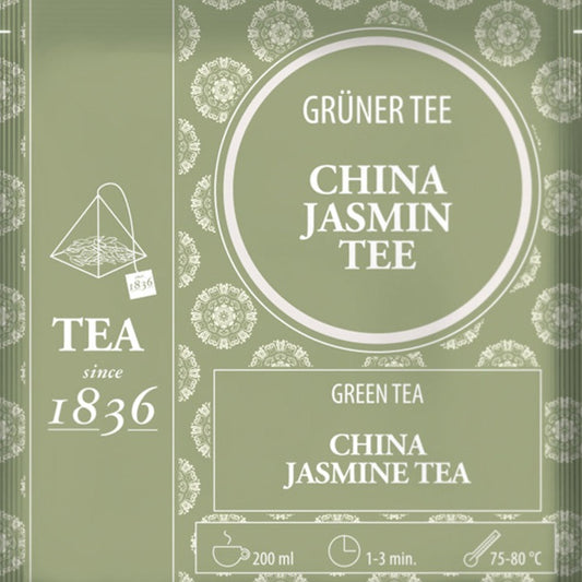 Gruentee China Jasmin im Teebeutel