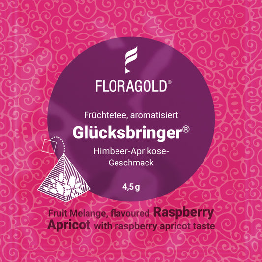 Fruechtetee Gluecksbringer im Teebeutel